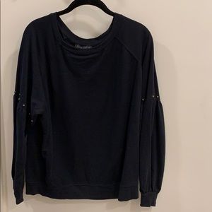 Sanctuary Studded Black Sweatshirt